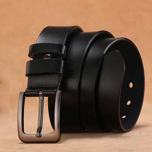 Men's Genuine Leather Pin Buckle Belt