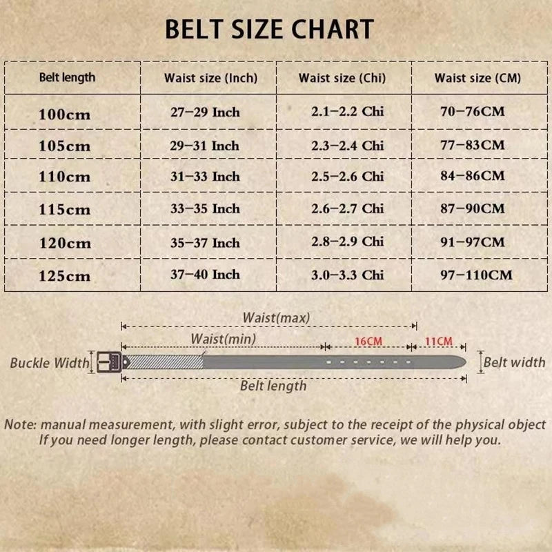 Men's Genuine Leather Belt